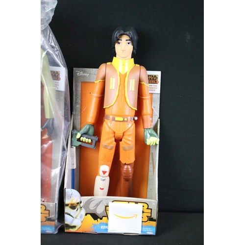 359 - Star Wars - Collection of ten boxed / carded Jakks Pacific Star Wars 18 inch figure to include Ezra ... 