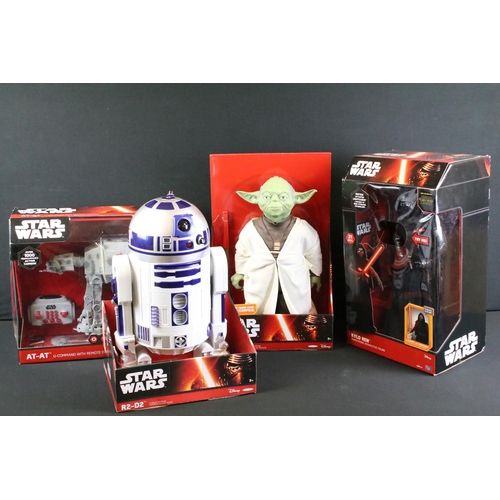 361 - Star Wars - Four boxed / carded Star Wars figures and vehicles to include two carded Jakks Pacific f... 