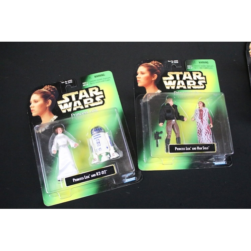 367 - Star Wars - Seven boxed / carded Star Wars plastic figure sets to include 3 x Commemorative Trilogy ... 