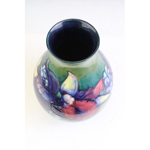 4 - Early 20th Century William Moorcroft pottery vase, of baluster form, decorated with frilled & slippe... 