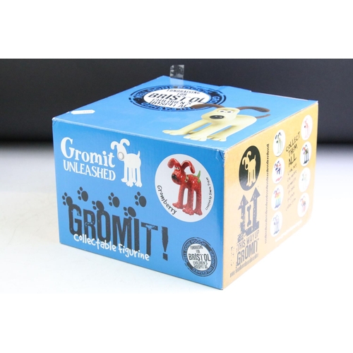 35 - Three Boxed Aardman Animations Wallace & Gromit 'Gromit Unleashed' figures to include Grrrrromit, Wh... 