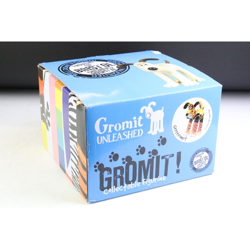 35 - Three Boxed Aardman Animations Wallace & Gromit 'Gromit Unleashed' figures to include Grrrrromit, Wh... 