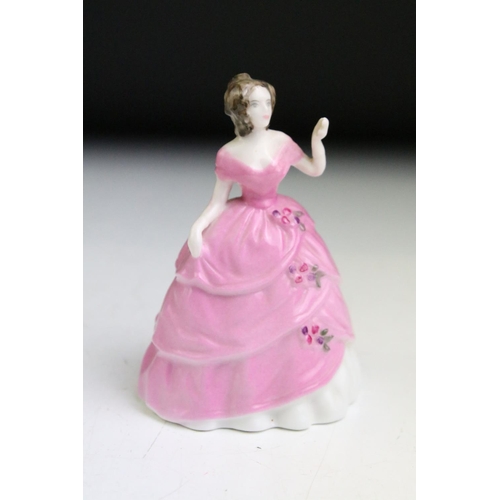 42 - Nine boxed Coalport lady figurines to include 2 x Ladies of Fashion (Melanie, Regina) and 7 x Age of... 