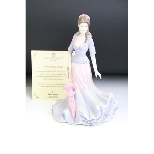 42 - Nine boxed Coalport lady figurines to include 2 x Ladies of Fashion (Melanie, Regina) and 7 x Age of... 