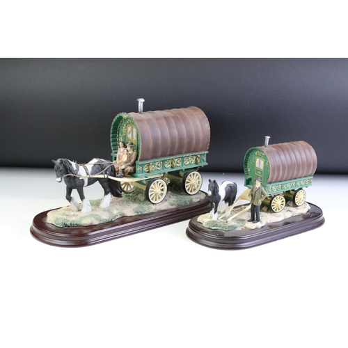 51 - Five boxed The Leonardo Collection models to include The Travellers, 3 x Traveller's Rest and Rag an... 