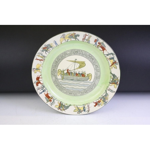 53 - Mixed ceramics to include a Royal Doulton Bayeux Tapestry plate (33cm dimeter), Portmeirion rolling ... 