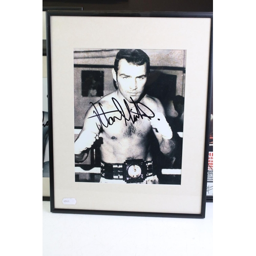 407 - Eight signed boxing photographs, each signed