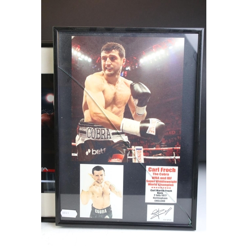 407 - Eight signed boxing photographs, each signed