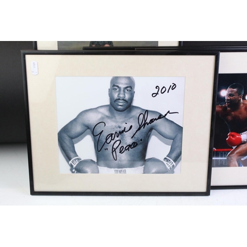 407 - Eight signed boxing photographs, each signed