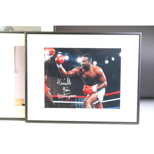 407 - Eight signed boxing photographs, each signed