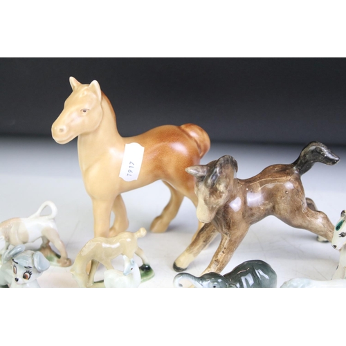 72 - Collection of around 30 small ceramic animal figures, featuring Wade & Tosca of Italy