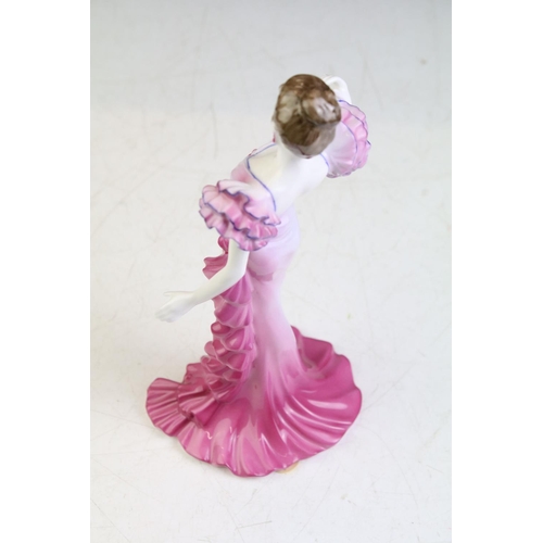 77 - Five Coalport porcelain lady figurines to include Ladies of Fashion Jacqueline (1995 Figurine of the... 