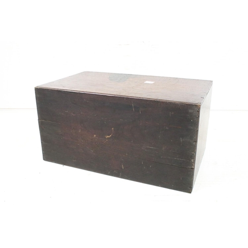 591 - 19th century Mahogany Bank of Eight Drawers, 23cm high x 44cm wide x 27cm deep