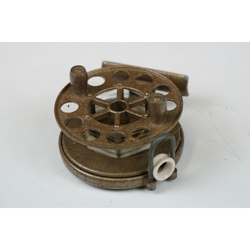 213 - A collection of three early 20th century fly fishing reels to include the 'WEY' Mk.1