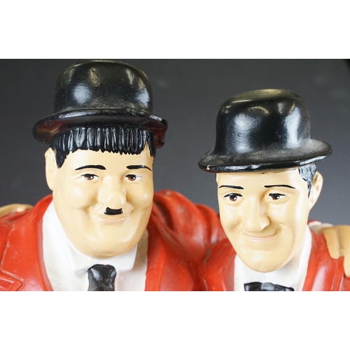 164 - Fibreglass figural model of Laurel & Hardy, stands approx 53cm tall