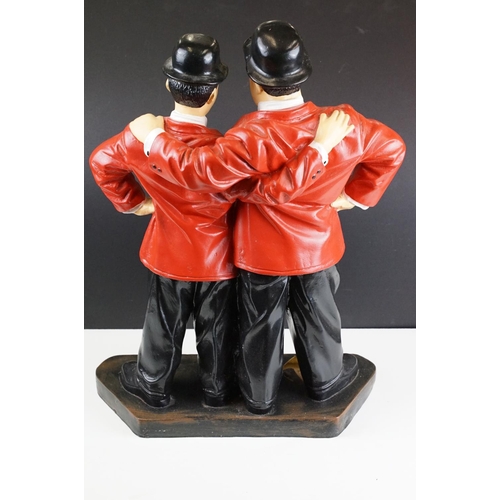 164 - Fibreglass figural model of Laurel & Hardy, stands approx 53cm tall