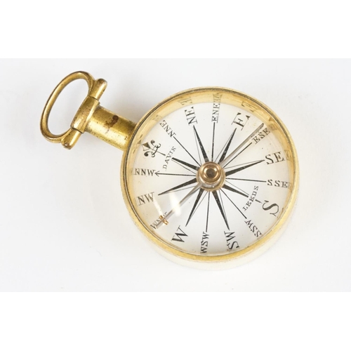 269 - An early 20th century pocket compass within original protective case.