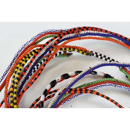 281 - A African tribal ceremonial beaded necklace.