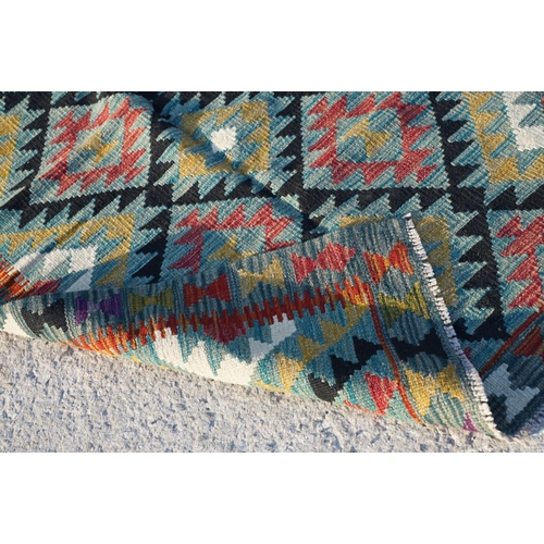 629 - Woolen Hand Knotted Maimana Kilim Rug, 172cm x 98cm