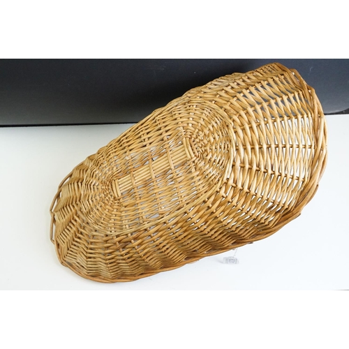 631 - Wicker Trug or Basket with handle, 58cm long