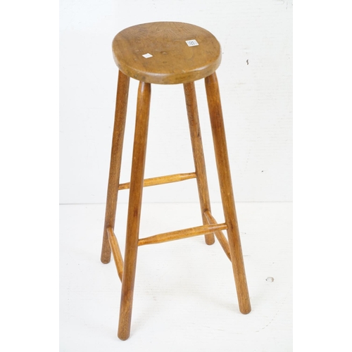 650 - Ash and Elm Kitchen High Stool, 79cm high x 38cm wide