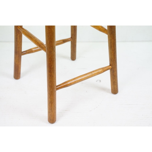 650 - Ash and Elm Kitchen High Stool, 79cm high x 38cm wide