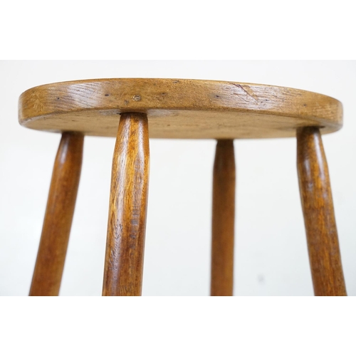 650 - Ash and Elm Kitchen High Stool, 79cm high x 38cm wide