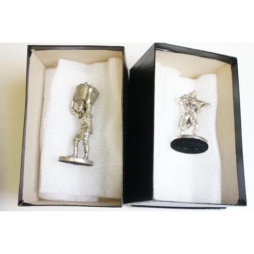 307 - A collection of Royal Hampshire Art Foundry pewter figures within original boxes.