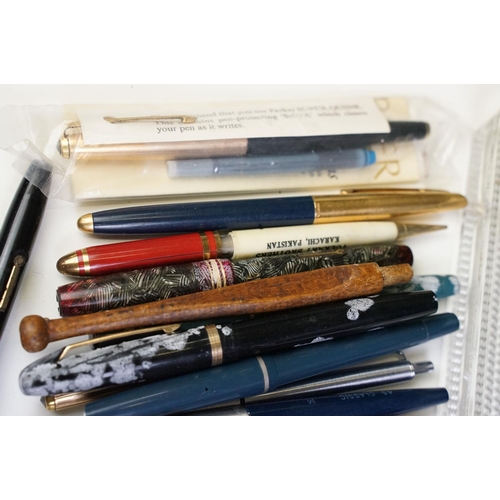 312 - Collection of Pens and Writing Equipment including Fountain Pens with 14K nib