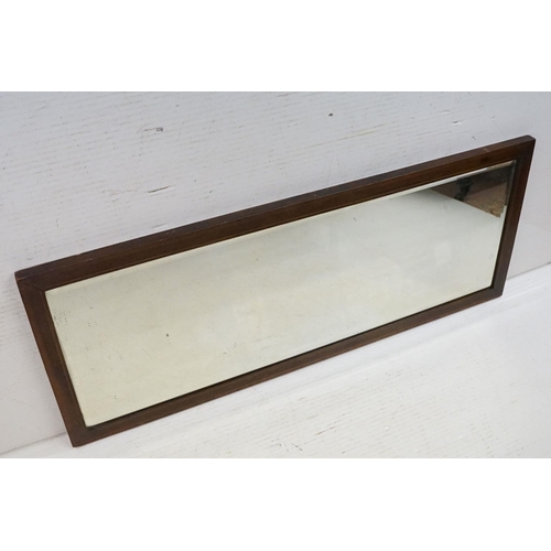 676 - Large Mahogany framed mirror