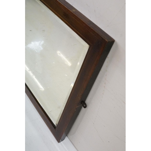 676 - Large Mahogany framed mirror