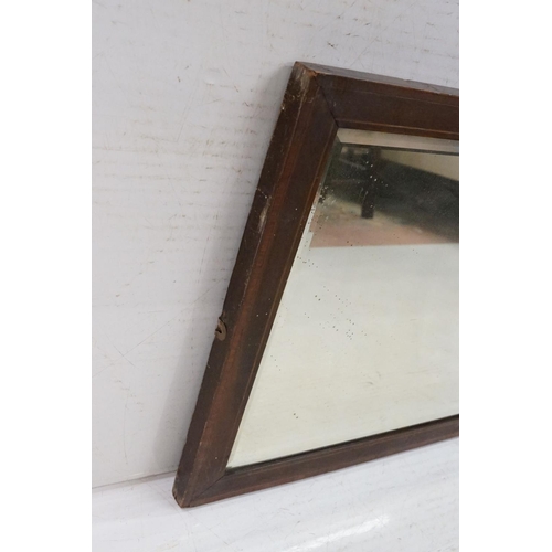 676 - Large Mahogany framed mirror