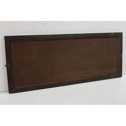 676 - Large Mahogany framed mirror