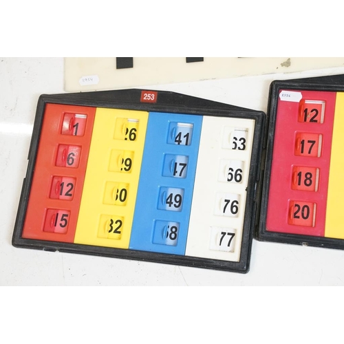 388 - Two Bingo rectangular wall signs to include 'Cash Bingo' and 'Prize Bingo', approx 107cm wide; toget... 