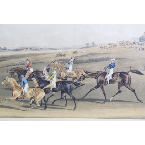 467 - Two Early 19th century Lithographs of Horse Racing, 19.5 x 34.5cm, both framed and glazed