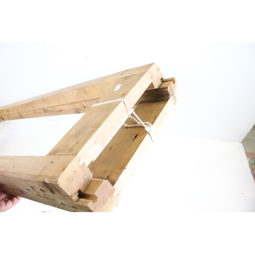 666 - Pine ' A Frame ' Artist's Easel, 145cm high