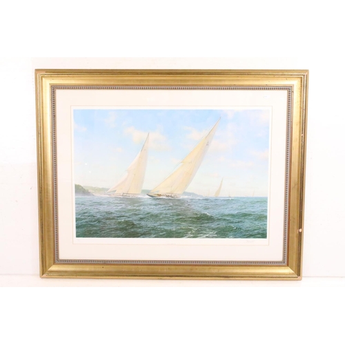 531 - John Steven Dews (b. 1949), sailing boat at sea, limited edition print number 17/350, signed lower r... 