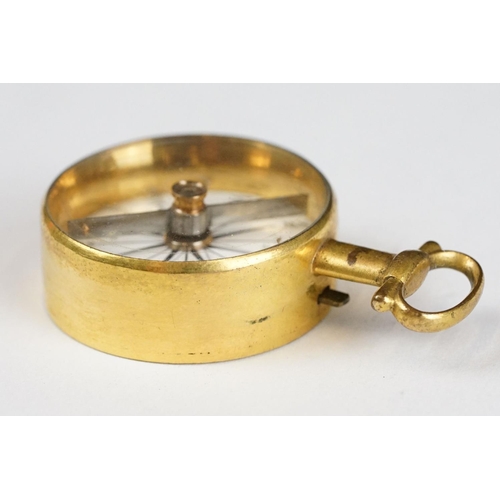 269 - An early 20th century pocket compass within original protective case.