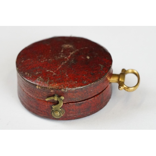 269 - An early 20th century pocket compass within original protective case.