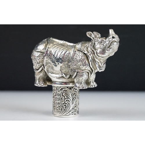 274 - Walking Cane Handle in the form of a Rhino