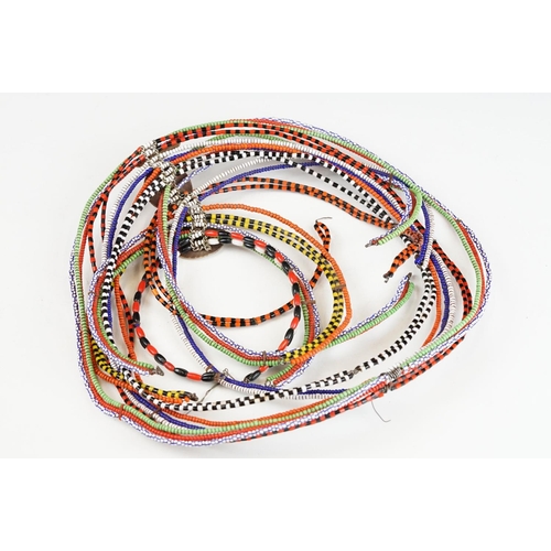 281 - A African tribal ceremonial beaded necklace.