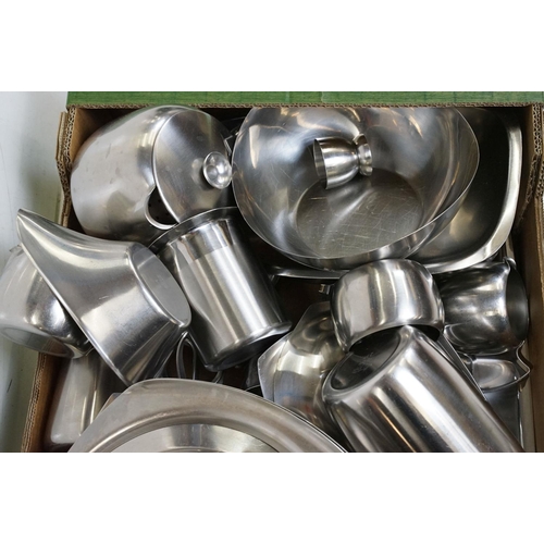 377 - Collection of stainless steel tableware, to include Old Hall, Chichester & Danish examples, featurin... 