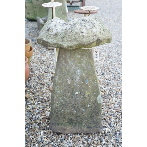 545 - Stone staddle stone, approx 82cm high