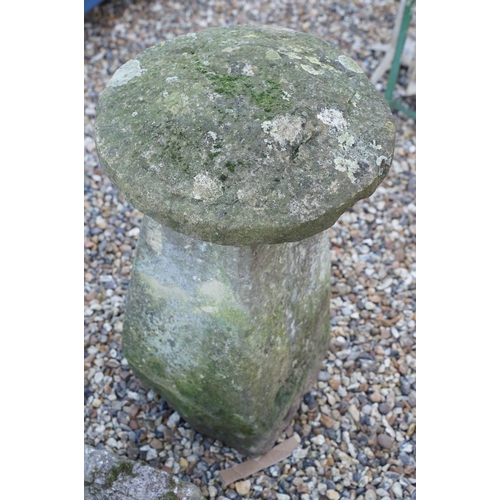 558 - Stone staddle stone, approx 75cm high