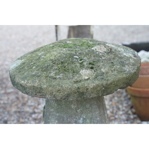 558 - Stone staddle stone, approx 75cm high