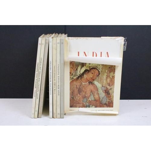 420 - Eight New York Graphic Society art history related books to include Austria Medieval Wall Paintings,... 