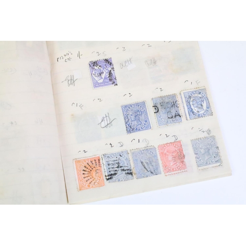 421 - Collection of mostly 19th Century and early 20th Century stamps to include a selection of Great Brit... 