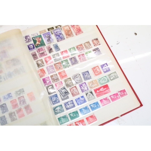 432 - Collection of world stamps including an album featuring Victorian and later GB stamps including penn... 