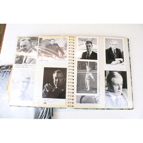 332 - Memorabilia / Autographs - Impressive collection of autographs and letters within two large folders,... 