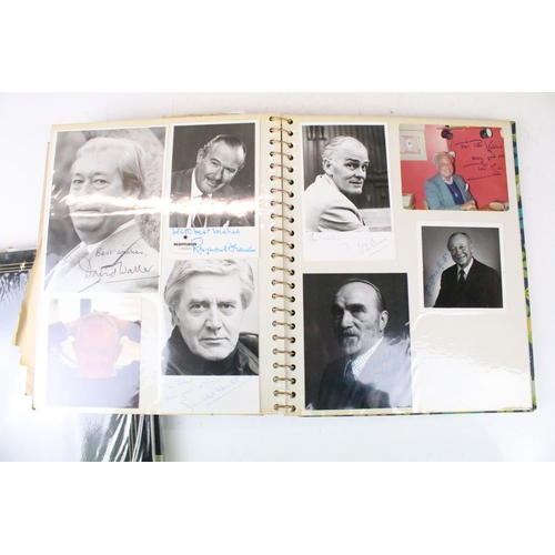 332 - Memorabilia / Autographs - Impressive collection of autographs and letters within two large folders,... 